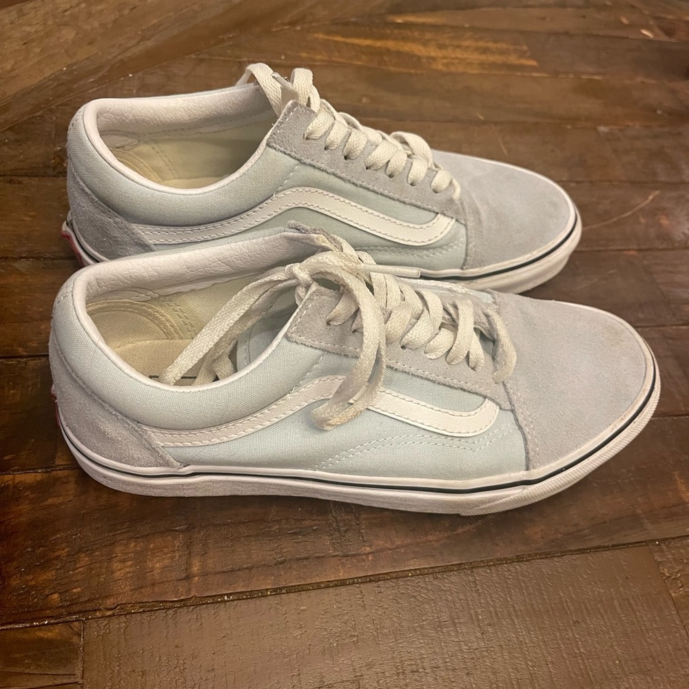 light blue VANS